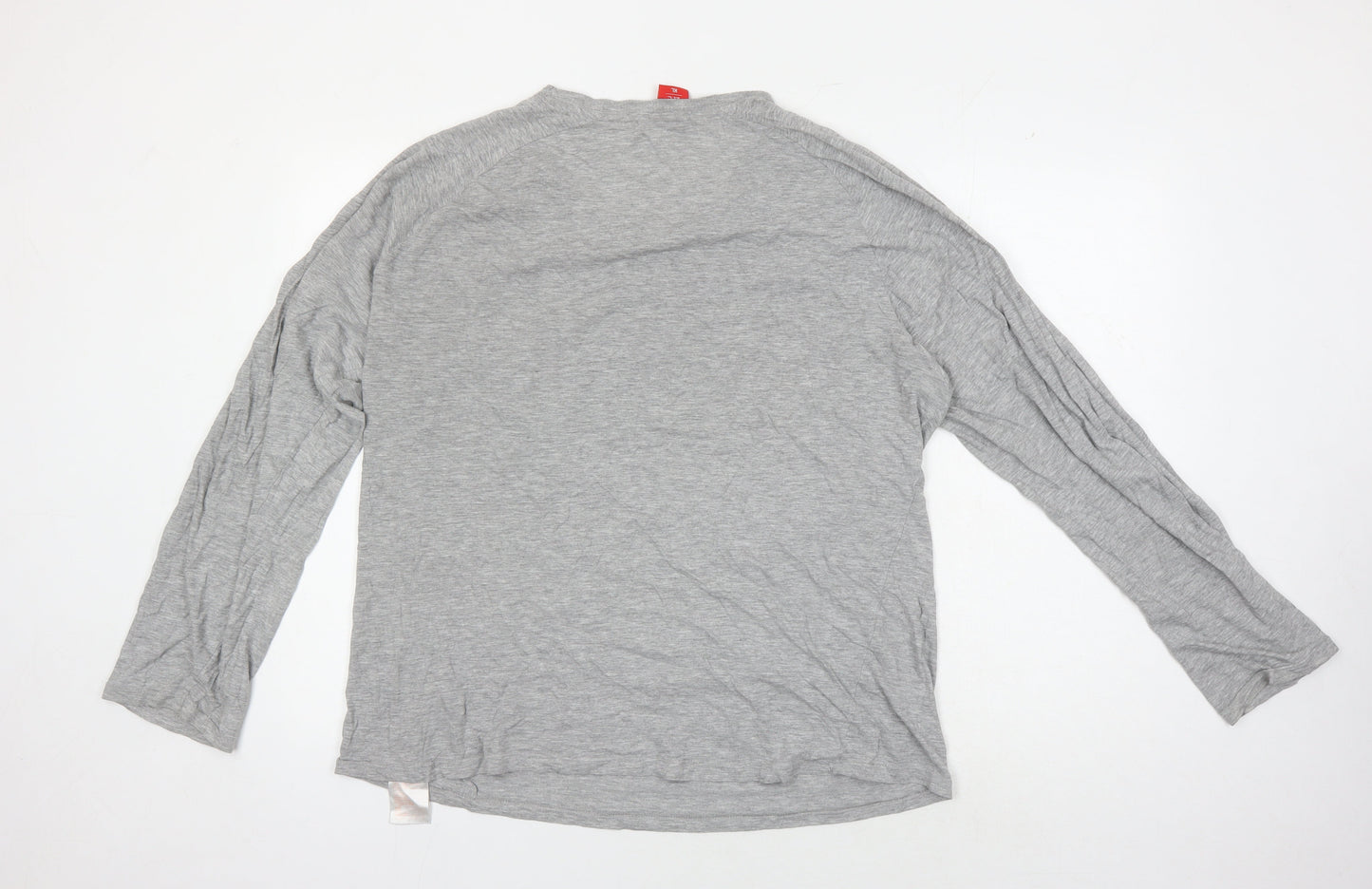 L.F.C. Men's XL Grey Long Sleeve Cotton T-Shirt
