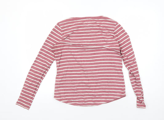Fat Face Women's Red Striped Long Sleeve T-Shirt