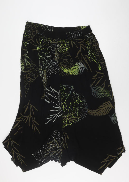 Angel Circle Women's Black Viscose Geometric Skirt Size 2