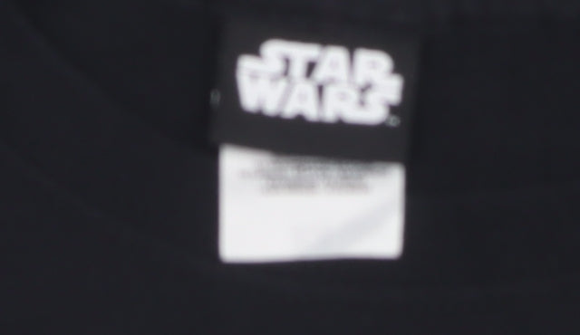 Mens UK Size S Star Wars Black Cotton T-Shirt