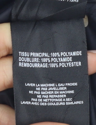 TOG24 Women's Black Puffer Jacket Size 16 Hooded Quilted