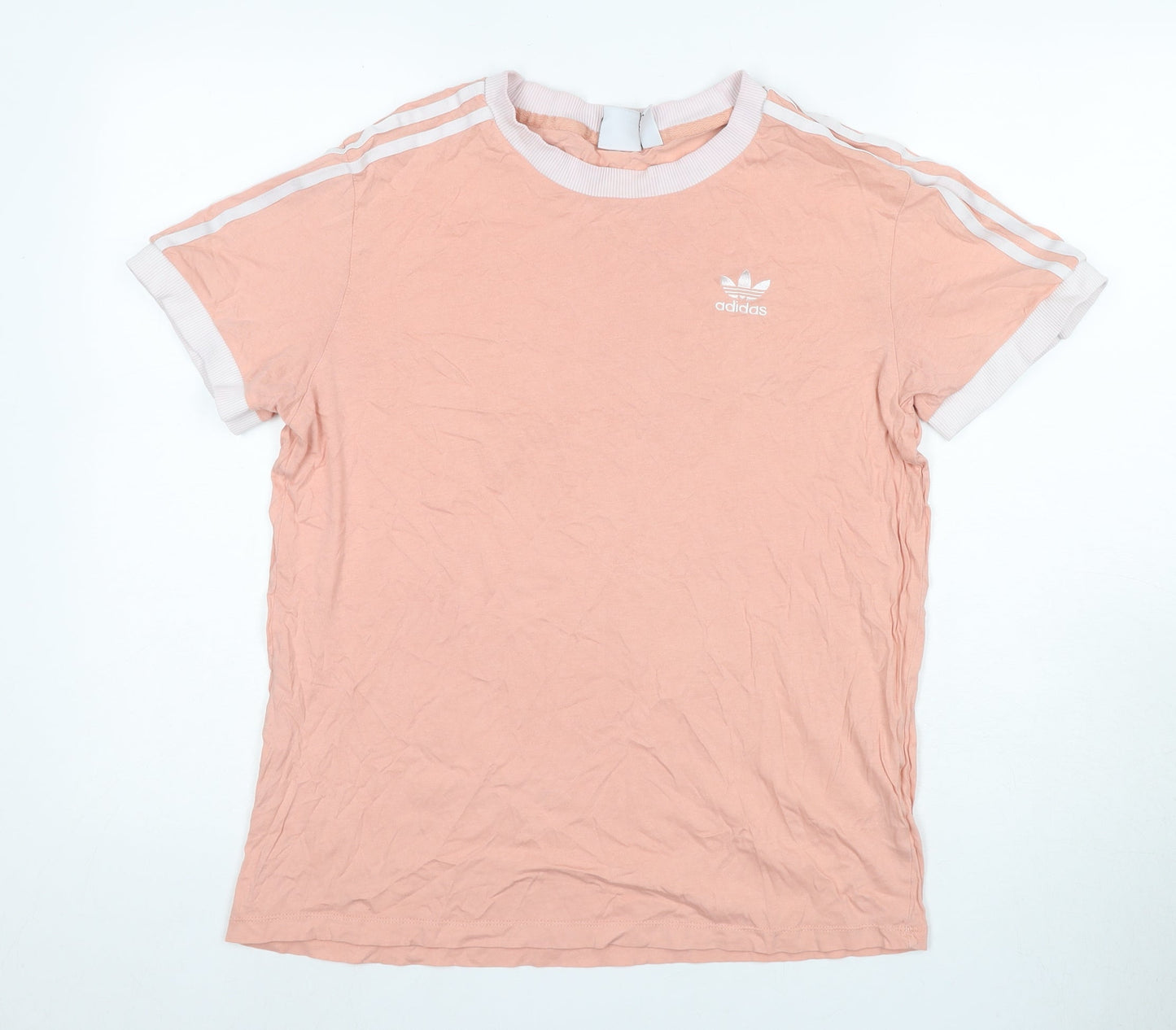 Adidas Women's Pink Crew Neck T-Shirt Size 8