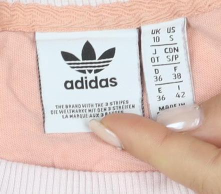 Adidas Women's Pink Crew Neck T-Shirt Size 8