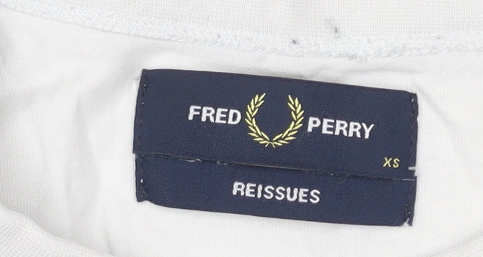 Fred Perry Men's XS Colourblock Long Sleeve T-Shirt