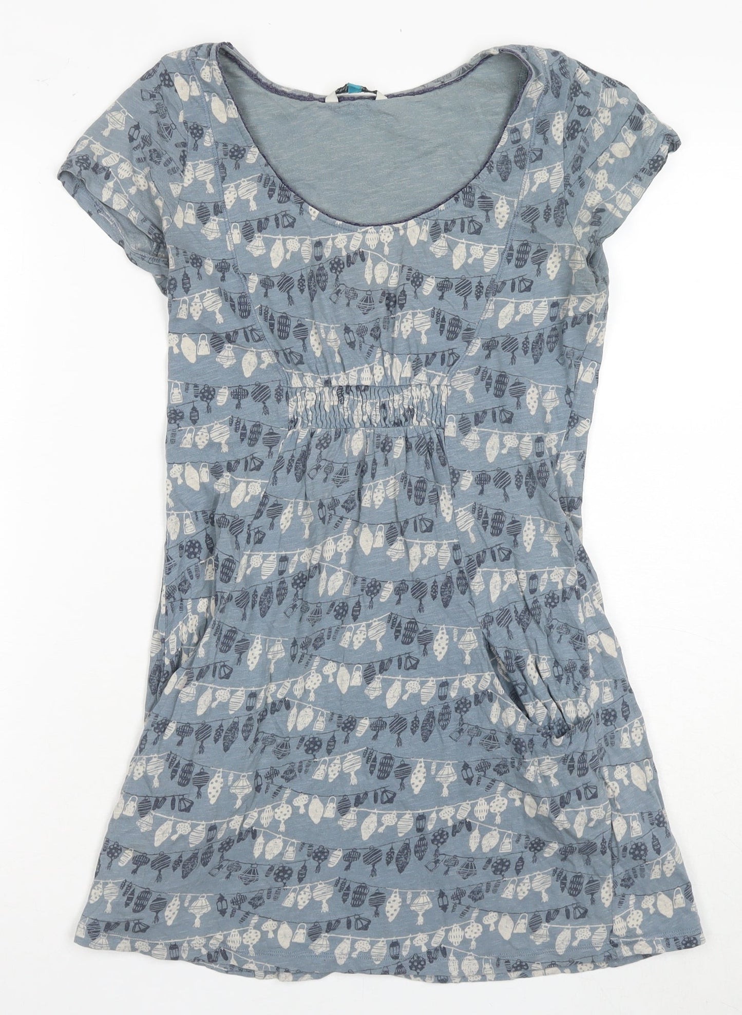 White Stuff Women's Blue A-Line Dress, Size 8