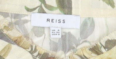 Reiss Women's Multicoloured Floral Blouse UK 4