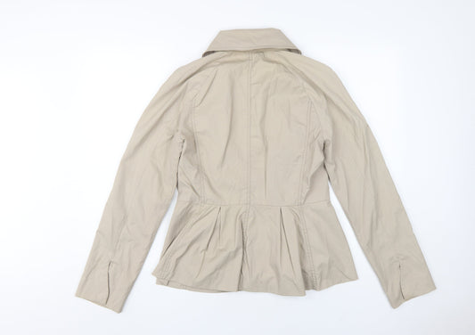 Armani Exchange Women Beige Mid-Length Basic Jacket M