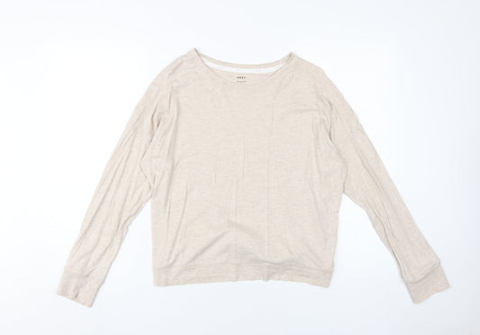 DKNY Women's Beige Long Sleeve T-Shirt Size M
