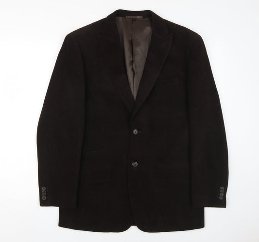 Feraud Men's Brown 38 Single-Breasted Blazer