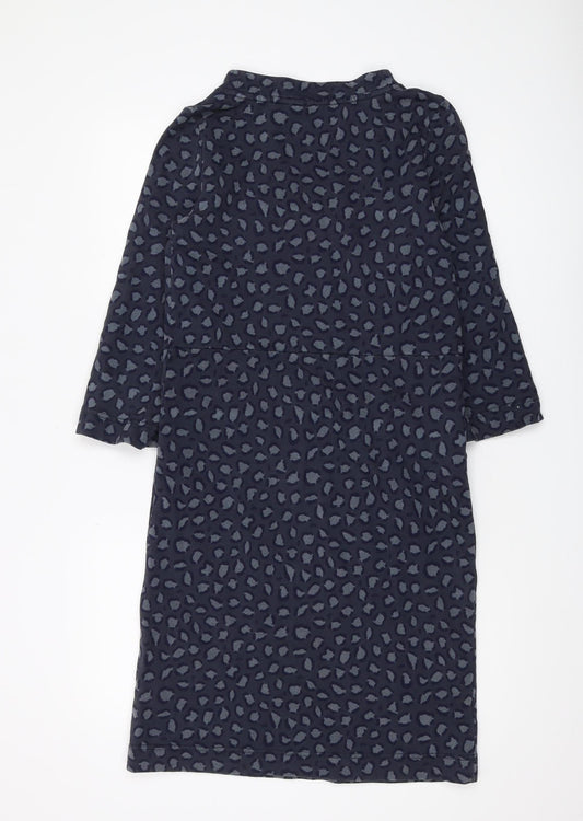 Boden Women's Blue Animal Print Shift Dress - Size 8
