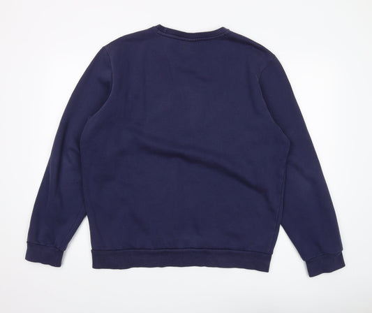 Puma Men's Blue Pullover Sweatshirt L Crew Neck