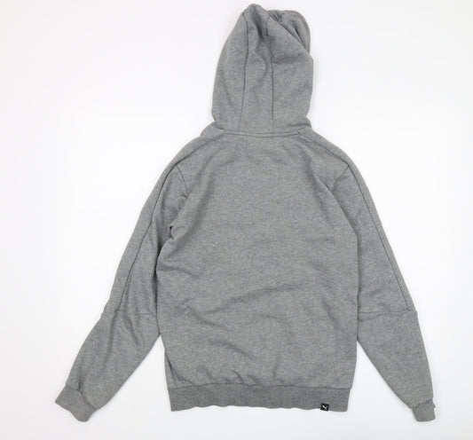 Puma Boys Grey Pullover Hoodie XL with Logo Accent
