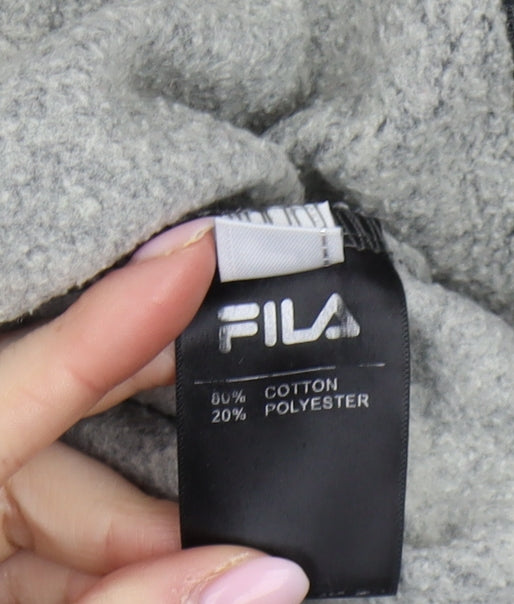 Fila Men's Black Pullover Sweatshirt - Size L
