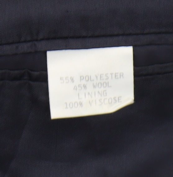 Pierre Cardin Men's Blue Blazer, Size 40, Double-Breasted, Classic