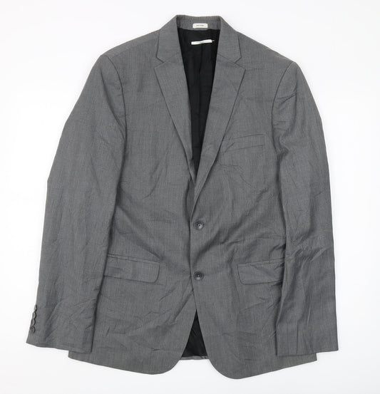 Calvin Klein Men's Grey Suit Jacket Size M Regular