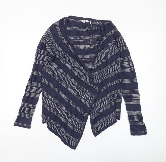 FatFace Women's Blue Striped Cardigan Size 10