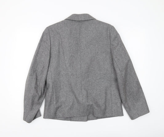 Eastex Women's Grey Wool Blazer Size 12 – Vintage Style
