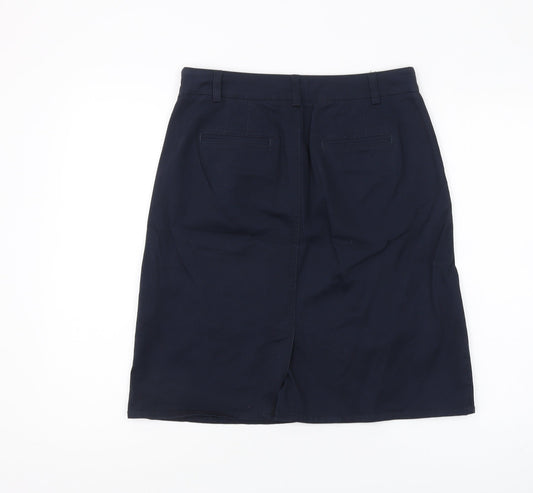 Laura Ashley Women's Blue Pencil Skirt Size 10