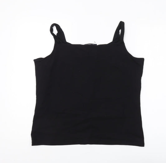 Womens UK Size L Windsmoor Black Cotton Blend Tank