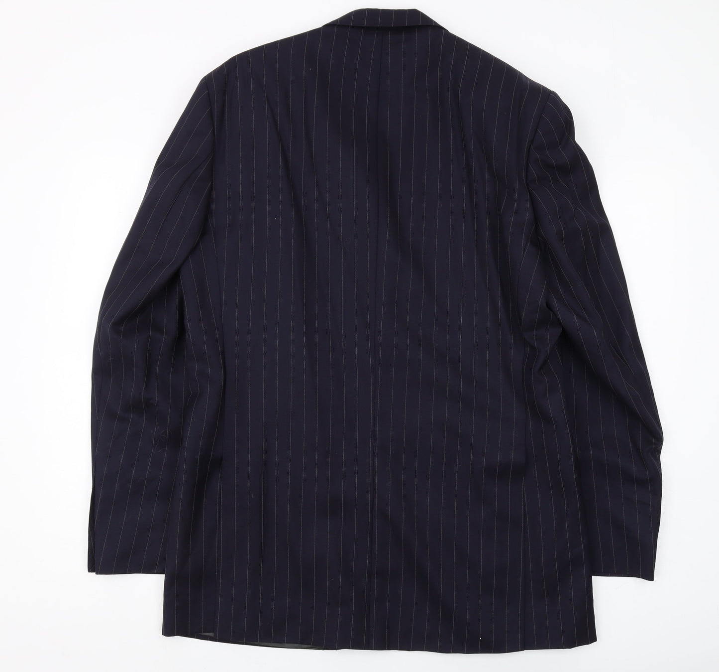 Austin Reed Men's Blue Striped Blazer, 40L, Wool-Cashmere