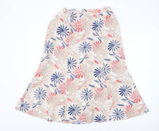 Eastex Women's Multicoloured Floral Midi Skirt