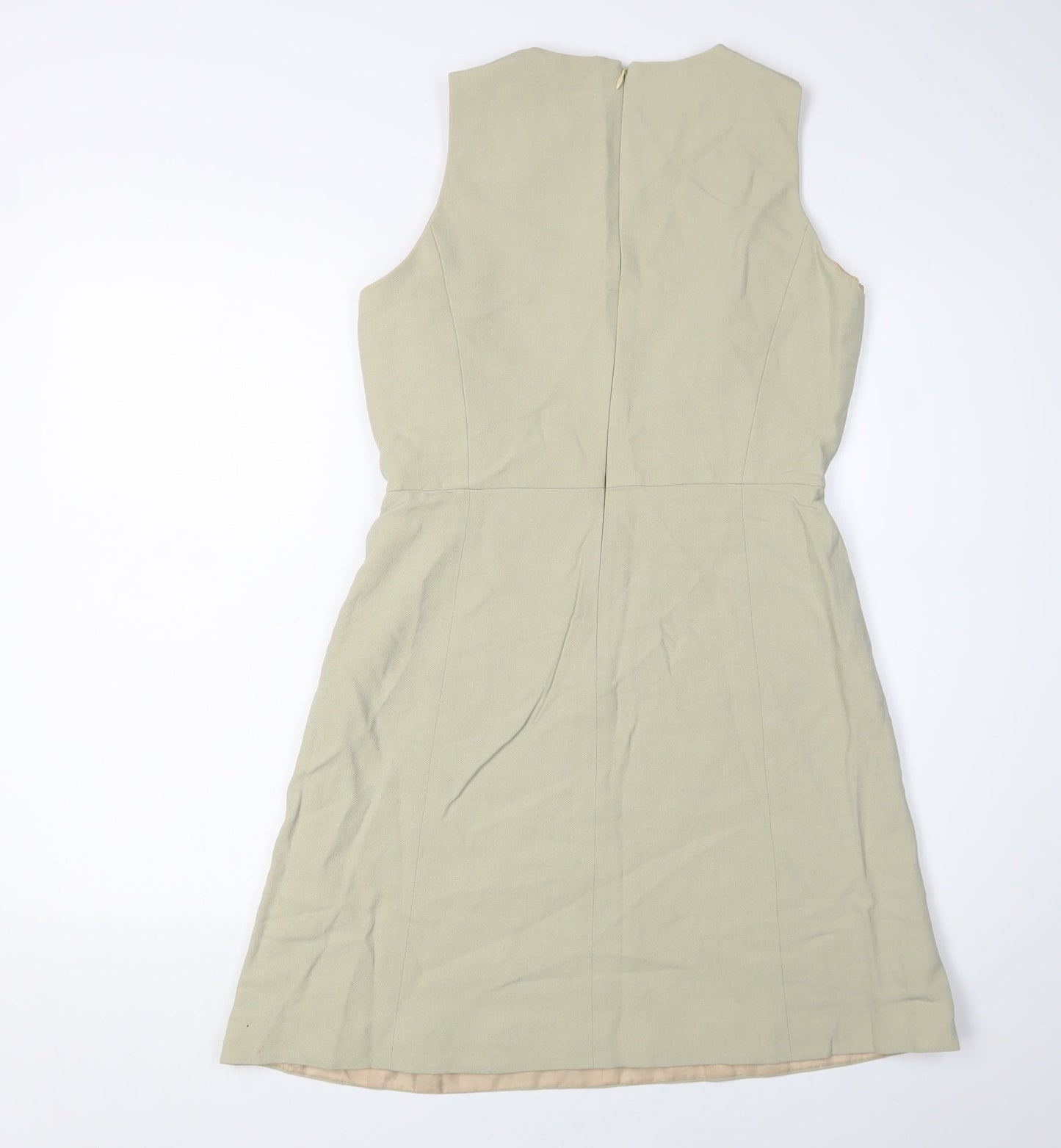 Emporio Armani Women's Beige Shift Dress Size 16