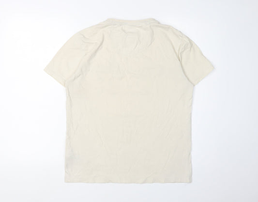 FatFace Men's Beige Cars Graphic T-Shirt, Size S