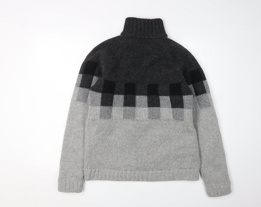 Billabong Men's Grey Wool Blend Pullover Jumper S