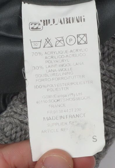 Billabong Men's Grey Wool Blend Pullover Jumper S