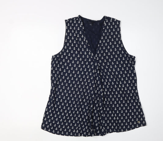 Tommy Hilfiger Women's Blue Nautical Tank Top