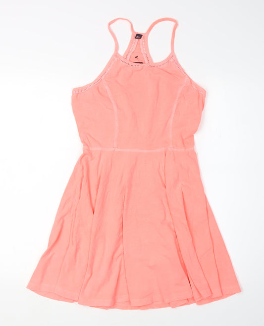Superdry Women's Pink Skater Dress - S, Summertime Essential