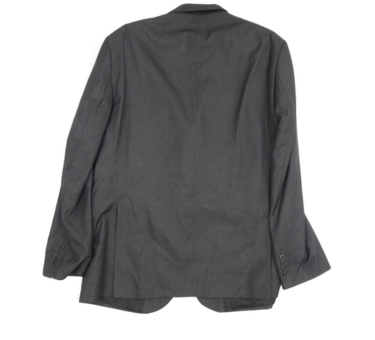 Moss Esq. Men's Grey Regular Fit Suit Jacket 42R