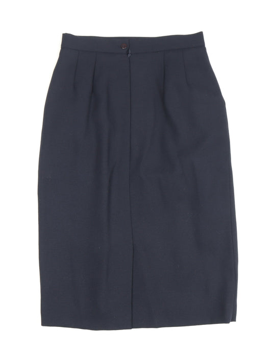 Viyella Women's Blue Pencil Skirt Knee Length Size 10