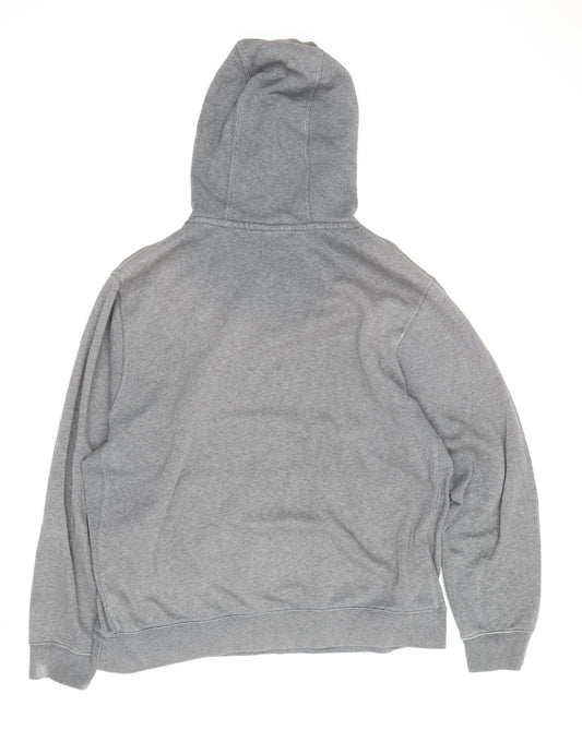 Nike Men's Grey Hoodie, Size L, Pullover Style