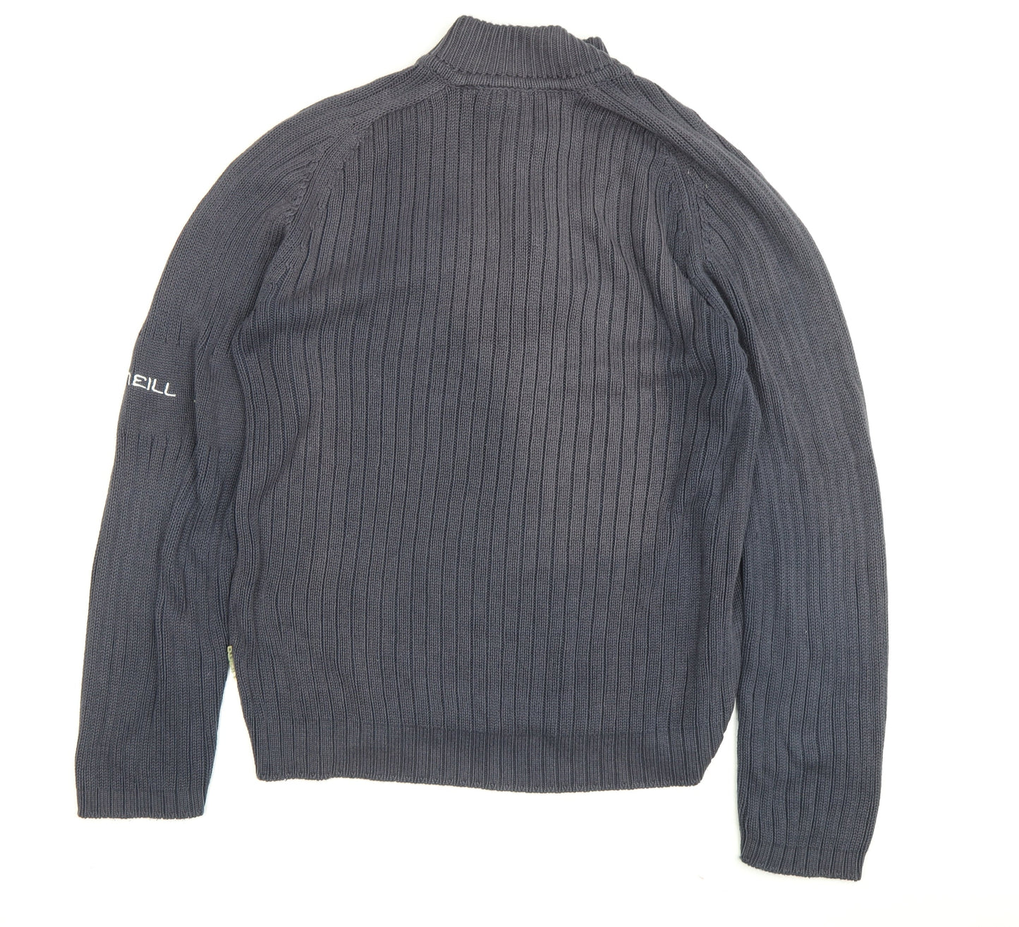 O'Neill Men's Grey Full Zip Jumper, Size L, Casual Knit