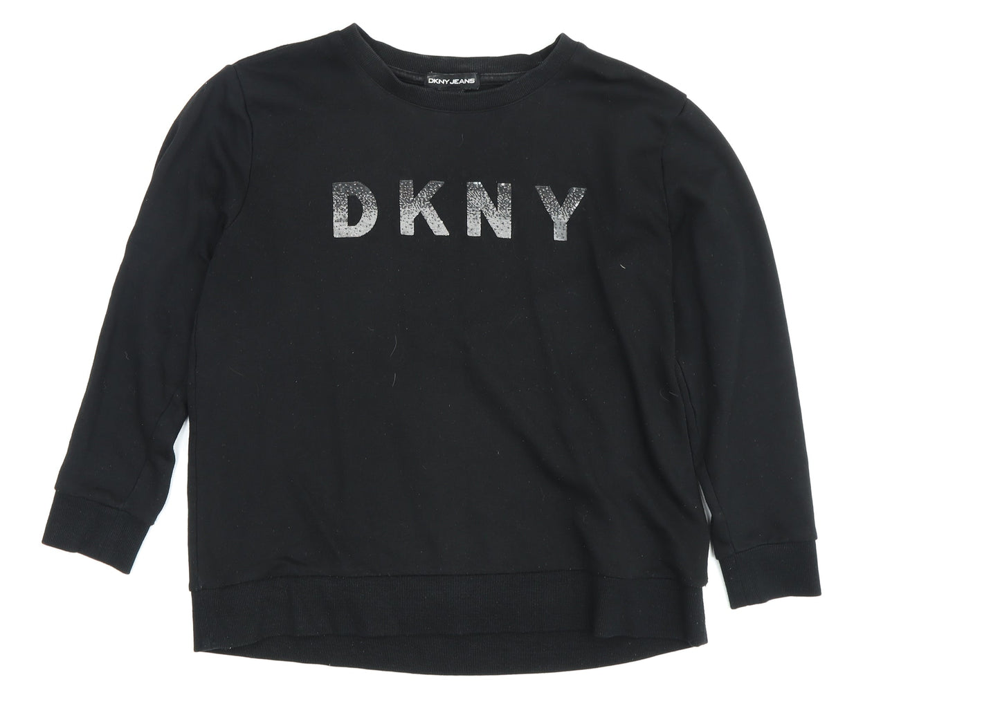 DKNY Women's Black Pullover Sweatshirt M