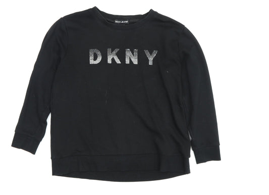 DKNY Women's Black Pullover Sweatshirt M