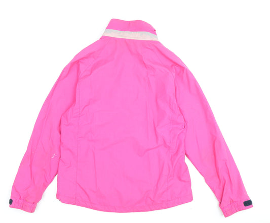 Henri Lloyd Women's Pink Windbreaker Jacket, Size 2, Casual