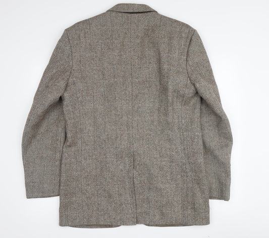 Centaur Men's Brown Tweed Blazer, Size 40 Regular