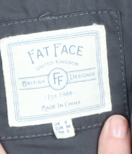 Fat Face Women's Black Puffer Coat Size 6