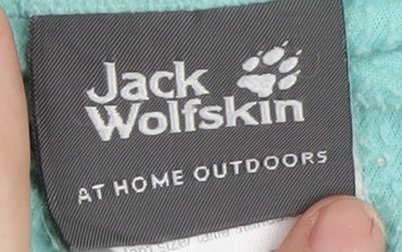 Jack Wolfskin Women's Green L Hoodie 1/2 Zip Fleece