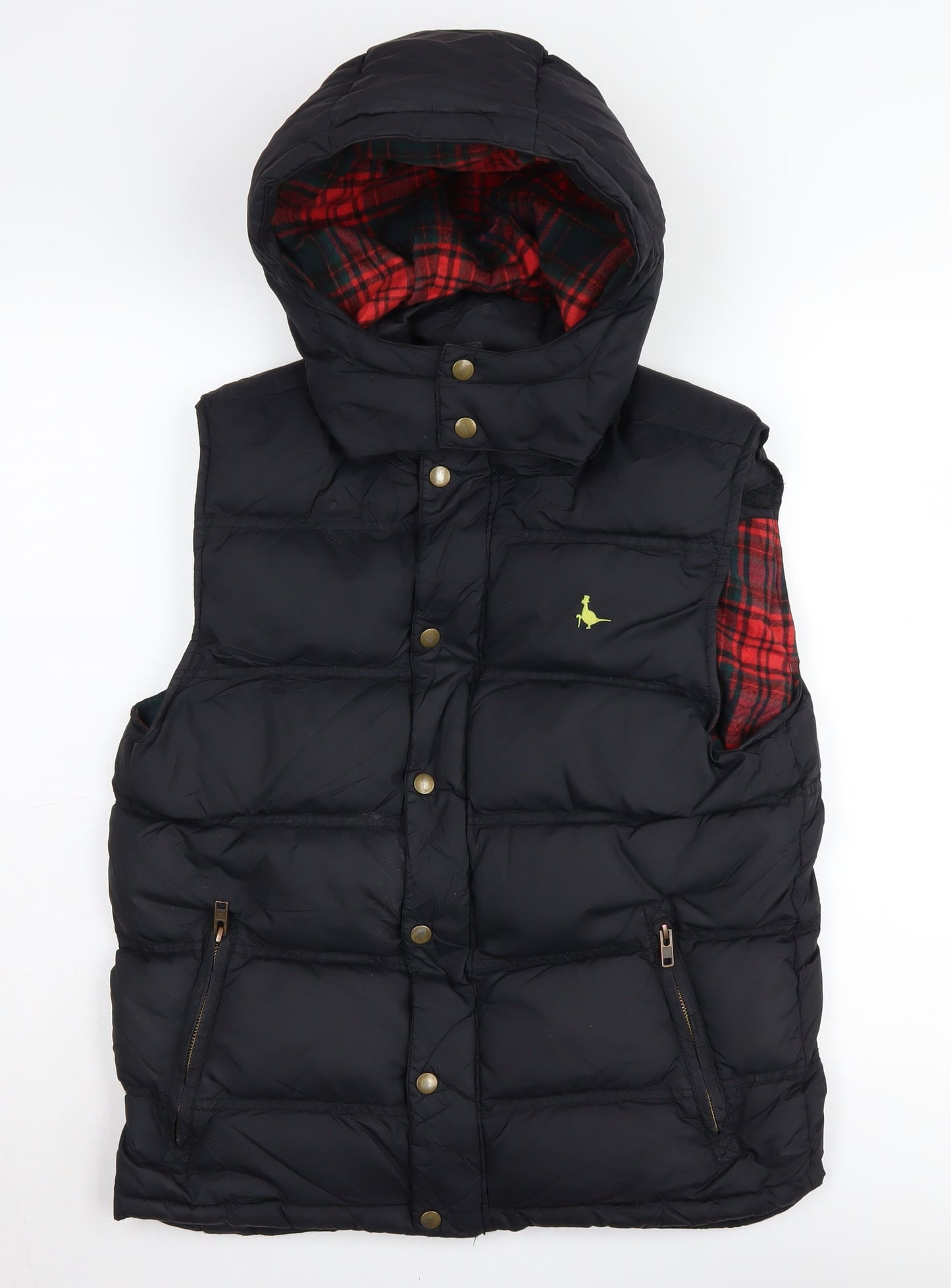 Jack Wills Women's Black Puffer Waistcoat Size S