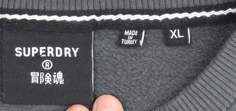 Superdry Men's Black XL Pullover Sweatshirt