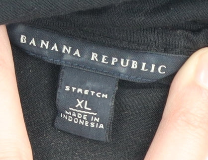 Banana Republic Women's Black XL Wrap Dress