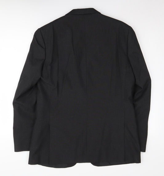 Thomas Nash Men's Black Blazer 42 Long Formal Business