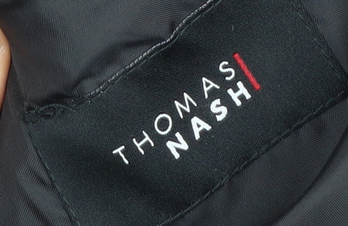Brand and care label for Thomas Nash Men's Black Blazer 42 Long Formal Business