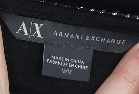 Armani Exchange Women's Black Bodycon Dress M