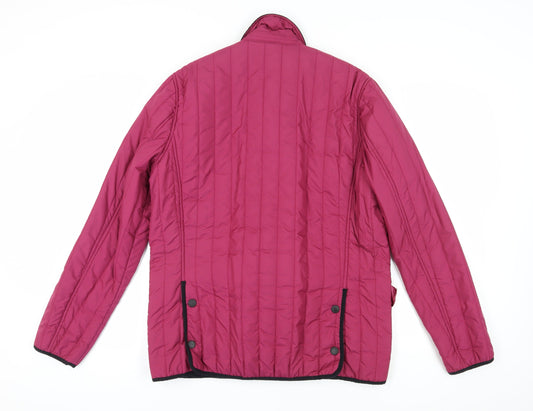 Henri Lloyd Men's Pink Quilted Winter Jacket L
