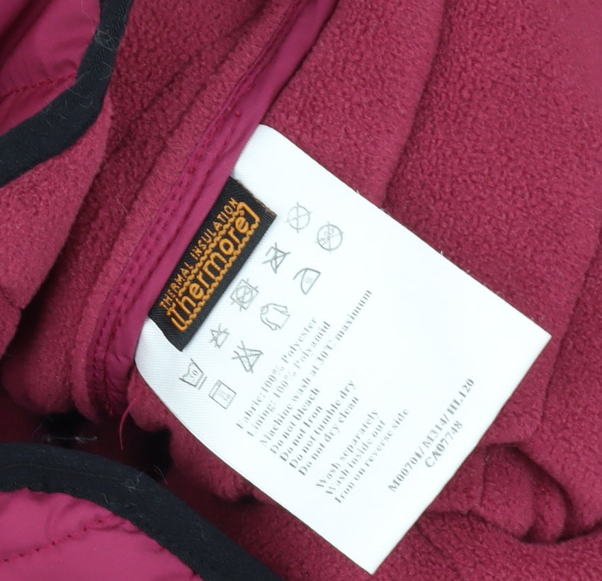 Henri Lloyd Men's Pink Quilted Winter Jacket L