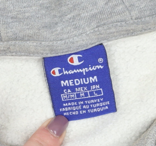 Champion Women’s Grey Pullover Hoodie Medium